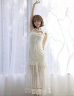 andmary Amelia lace long dress white - メルカリ