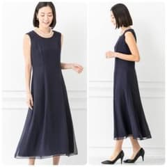 【soir dolce】ノースリーブ ネイビー ドレス soir dolce】ノースリーブ ネイビー ドレス - メルカリ