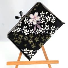 京友禅　お薬手帳　刺繍桜のサムネイル