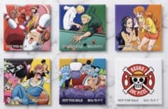 ワンピース ラウンドワンコラボ ミニステッカー　6種コンプリートセット　前半のサムネイル