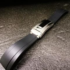〓新品〓幅20㎜腕時計用 シリコンラバーベルトオイフレ 汎用 互換性ブラックのサムネイル
