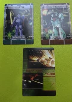 機動戦士ガンダム メガハウス クリアカード3種セット