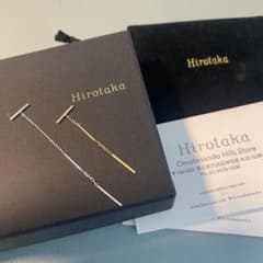 Hirotaka トグルチェーンピアス シルバー×ゴールド2本セット - メルカリ