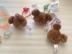 くまのがっこう マスコット付きヘアアクセサリー　３個セット　＋おまけ
