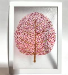色づき　ガラス絵の具アート　ステンドグラス風　グラスデコ