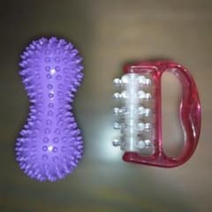 마사지 롤러 땅콩 공 2점 세트