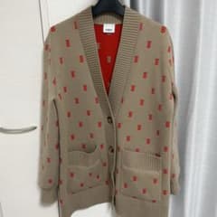 BURBERRYモノグラム ウールカシミアブレンド オーバーサイズ カーディガンのサムネイル