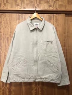 90s stussy ワークジャケット　ベア　白タグ 12090344-a.jpg