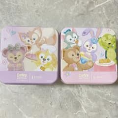 ディズニー　ダッフィー　お菓子　缶箱　2個セット　香港　限定のサムネイル