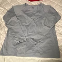 エアリズム UVカットメッシュT 長袖 グレー  3XL  即購入OKのサムネイル