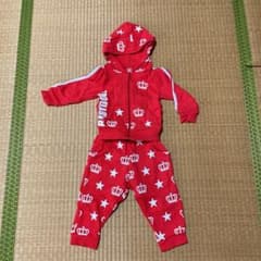 値下げ★BABYDOLL パーカー　ズボン　ジャージ　セットアップ　90のサムネイル