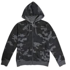 【Navy】camouflage zip foodie