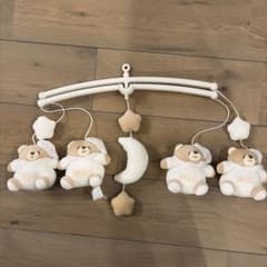nananベビーモービル ぬいぐるみ付き メリー　ナナン　白　ホワイト　良品のサムネイル