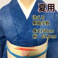 ❤️❤️❤️うさうさ835◇趣味の着物集い◇夏用 洗える 駒絽小紋