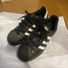 adidas superstar ブラック　スーパースターのサムネイル