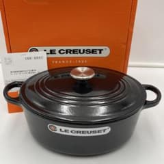 未使用 ル・クルーゼ ココット・オーバル 25cm ブラックオニキス　希少色 未使用 ル・クルーゼ ココット・オーバル 25cm ブラックオニキス 希少