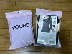 YOUBE 極暖裏起毛インナー　S-Mブラック（2個セット）のサムネイル