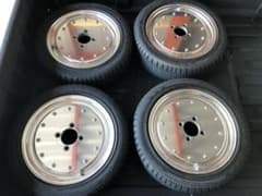 【美品】マーク1 PCD100 14インチ5J +42 ガリ傷無しスピードスターのサムネイル