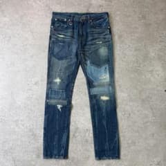 SOPHNET. ソフネットソフ【32】デニムパンツ リペアダメージ加工 完売品 SOPHNET. ソフネットソフ【32】デニムパンツ リペアダメージ加工 完売