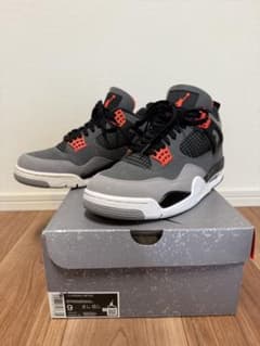 Air Jordan 4 グレー/レッド 9 (US) - メルカリ