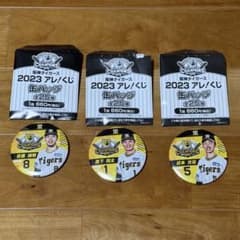 阪神タイガース 2023アレ！くじ缶バッジ 3個セット 佐藤 森下 近本