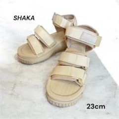 【即日発送】シャカ サンダル 厚底 スポーツサンダル 23cm アイボリーのサムネイル