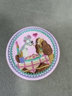 Disney Characters 刺繍缶バッジ わんわん物語のサムネイル