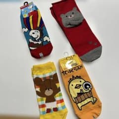 キャラクター ソックス 4足セットのサムネイル