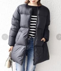 SHIPS別注 TAION ノーカラーAラインダウン◆ size 38のサムネイル