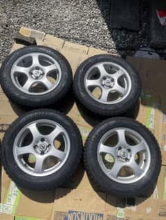 ティーダ純正オプションアルミホイール15インチ　6j PCD100のサムネイル