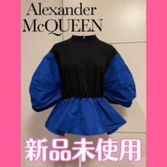 新品 未使用 Alexander McQueen パフスリーブ ぺプラムトップス - メルカリ
