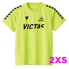 卓球Tシャツ　V-TS245 VICTAS ライムグリーン サイズ 2XS