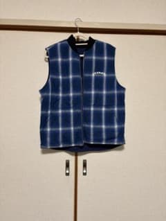 XLARGE チェック柄 キルティングベストのサムネイル