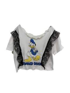 ドナルドダック リメイクTシャツレースフリル付きのサムネイル