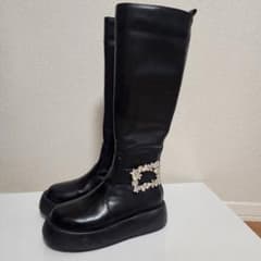 Chesty 체스티 비쥬 버클 롱 부츠 M 23~23.5