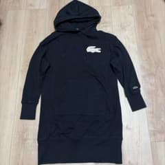 LACOSTE ラコステ　ビックロゴ　ワンピース　パーカー　34