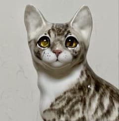 サイズ1　ウィンスタンレイキャット　ケンジントンキャット　サバトラ猫　貫入無し❣️ ウィンスタンレイキャット ケンジントンキャット サバトラ猫 貫入無し