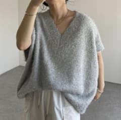 wee9s over size HOSOMIE lame vestのサムネイル