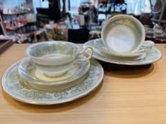  ウェッジウッド　コロンビアセージグリーン　B&Bプレート　黒壺 ウェッジウッド セージグリーン プレート 4枚 20 5cm 黒壺｜Yahoo