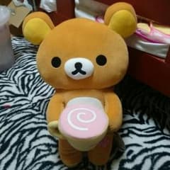 벚꽃 라떼 봉제인형 XL 리락쿠마
