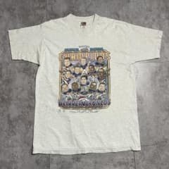 90s NFL ブロンコス スーパーボウル メモリアルTシャツ 選手イラスト
