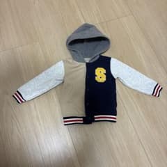 キッズ フード付き スタジャン風 ジャケット 95cmのサムネイル