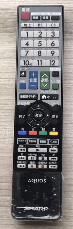 SHARP AQUOS 純正リモコン GB141WJSA 動作確認済のサムネイル