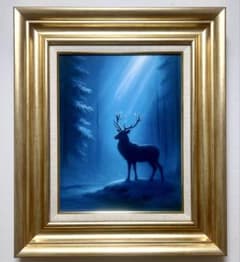 【真作】F6 白川杏子【光り咲く花】 gallery購入品 共シール有り 油彩 真作】F6 白川杏子【愛の芍薬】 gallery購入品 共シール有り