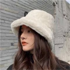 バケットハット ボア 韓国　ファーのサムネイル