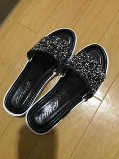 値下げ！！ ビジュー ラメ サンダル グリッター ぎっしり！のサムネイル