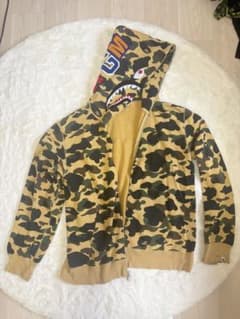 A BATHING APE シャークパーカー カモ柄 2XLのサムネイル