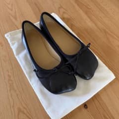 MM6 Maison Margiela ブラック バレエシューズのサムネイル