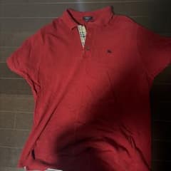 BURBERRY LONDON ポロシャツ レッド XL 値下げ⭕️のサムネイル