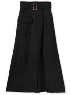 GRL  ベルト付きアシンメトリースリットスカート　Mのサムネイル